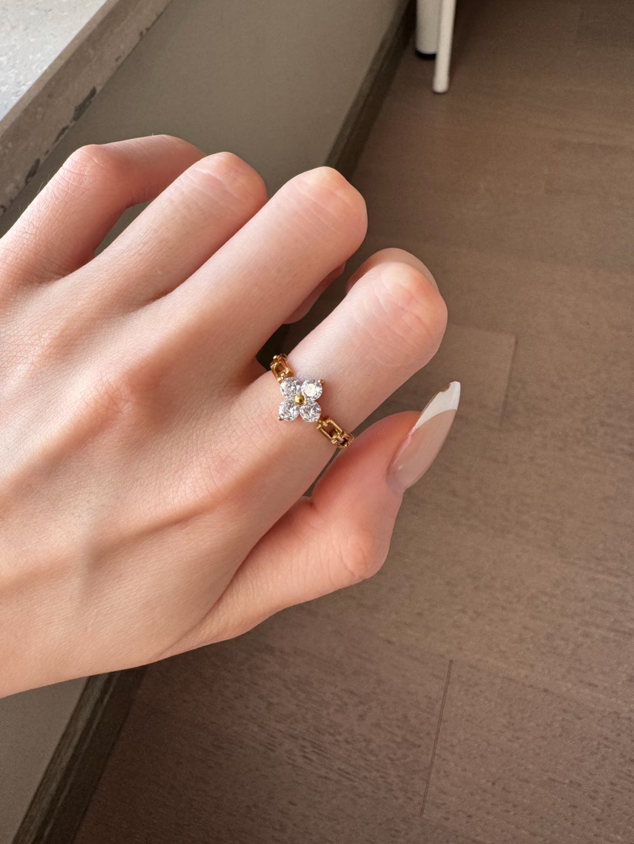 Cross Bloom Ring|18K Gold