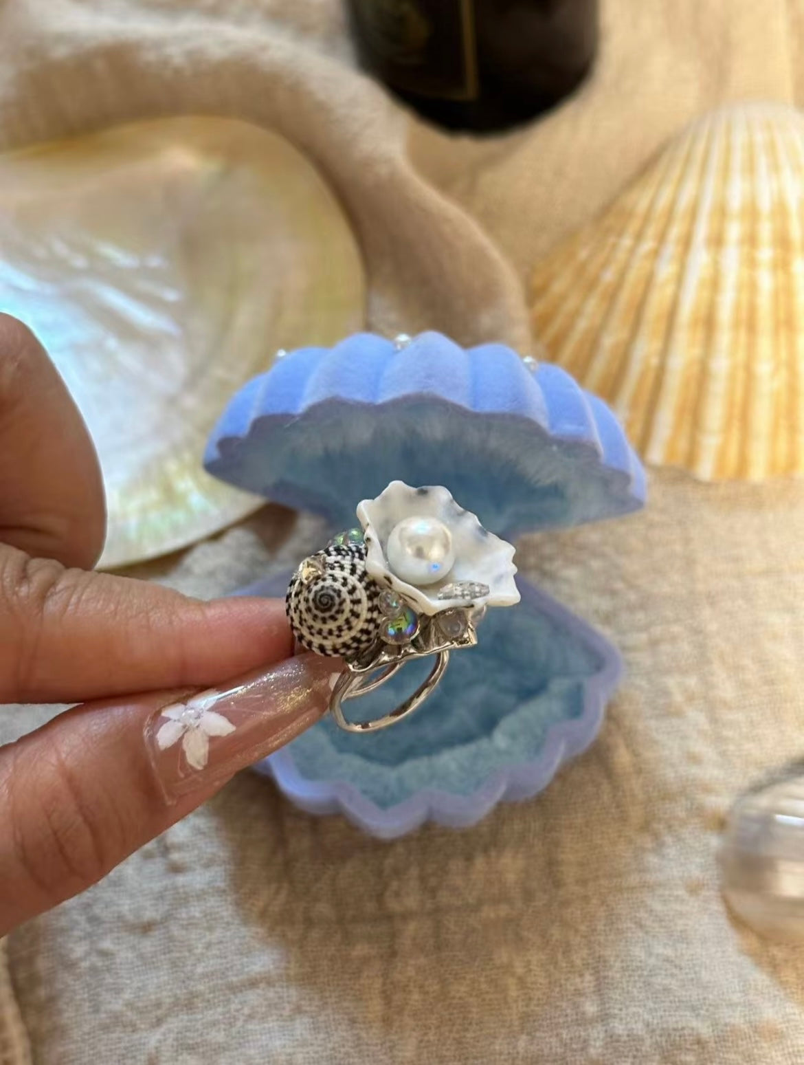 Handmade Conch Ring(Adjustable size)