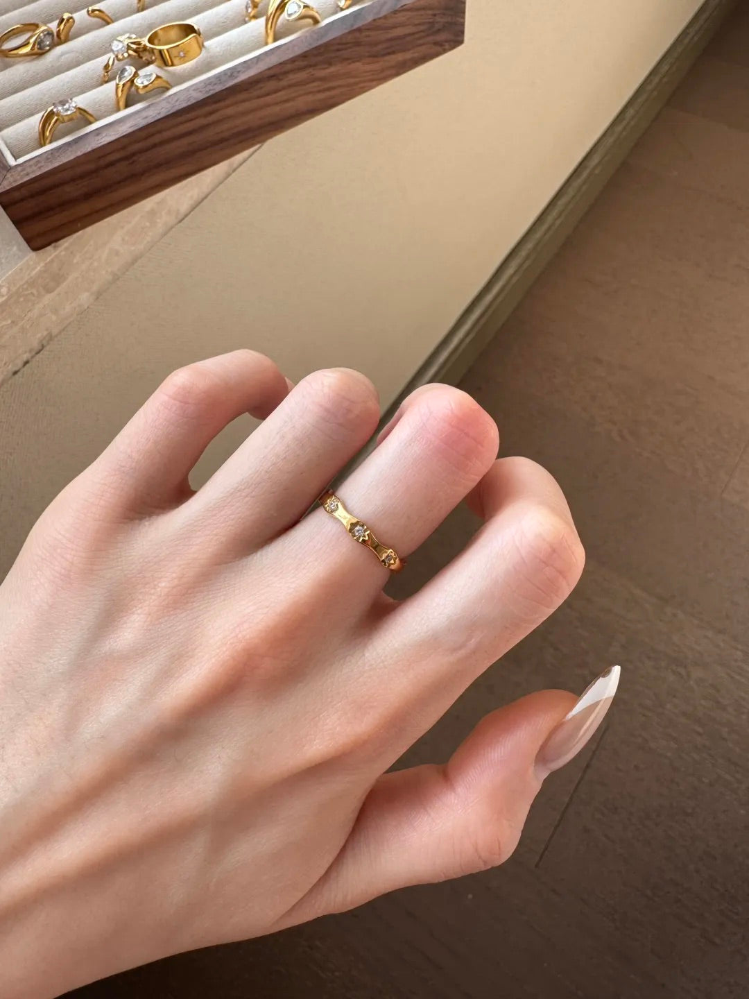 Golden Ripple Ring|18k Gold