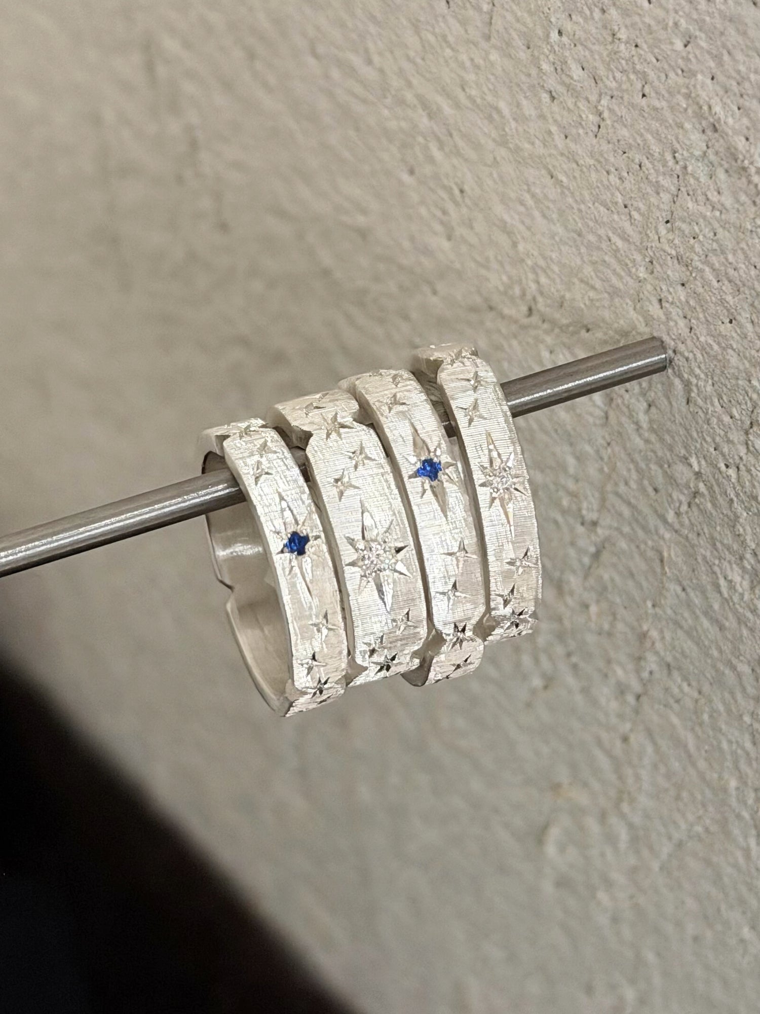 Handcrafted Brushed Finish Ring - Circle of Starlight Collection