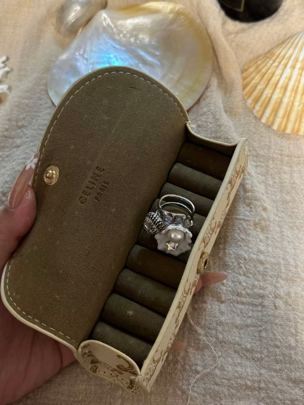 Handmade Conch Ring（Adjustable size）