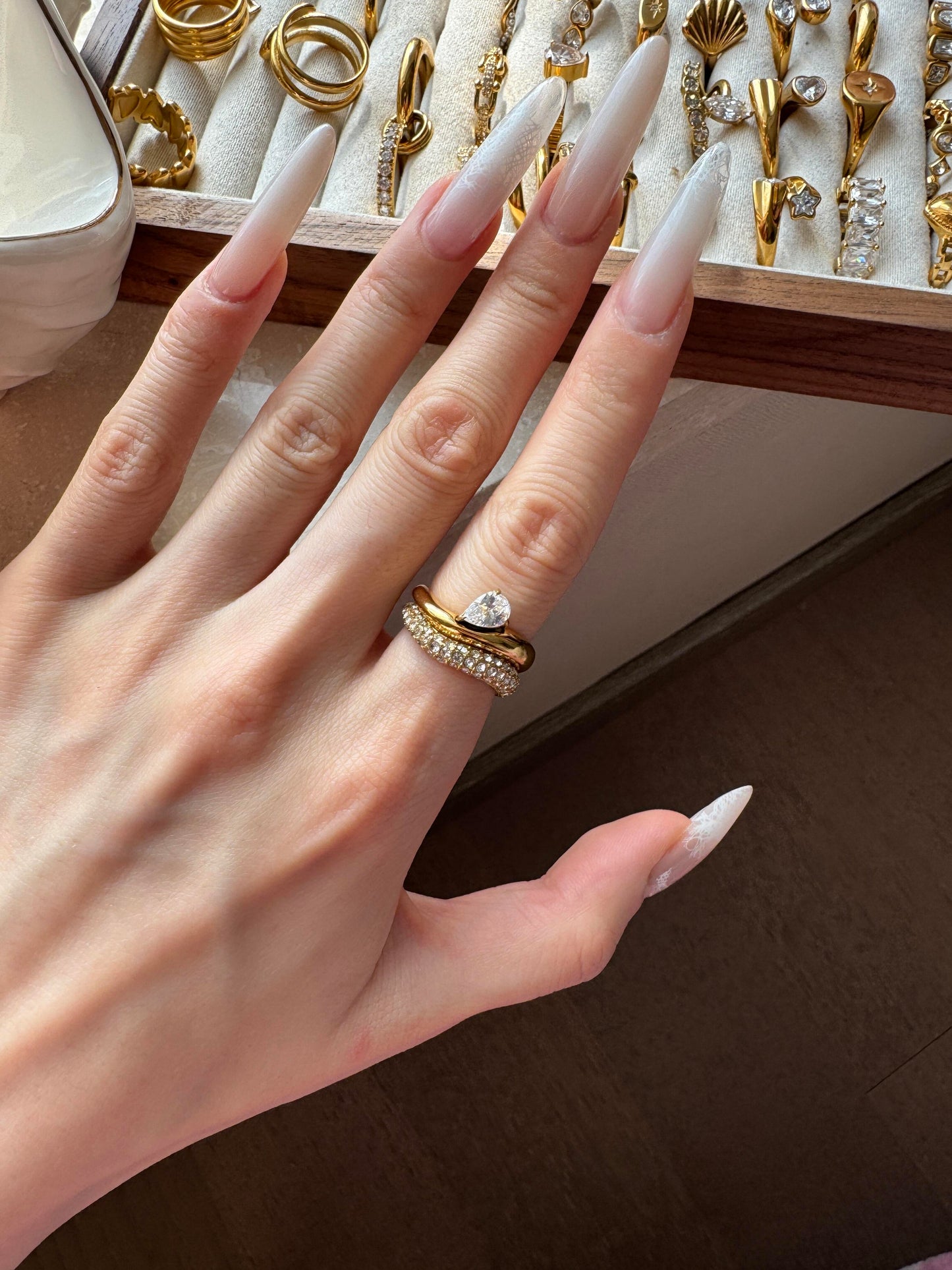 Shards of Golden Sunset | 18K Gold