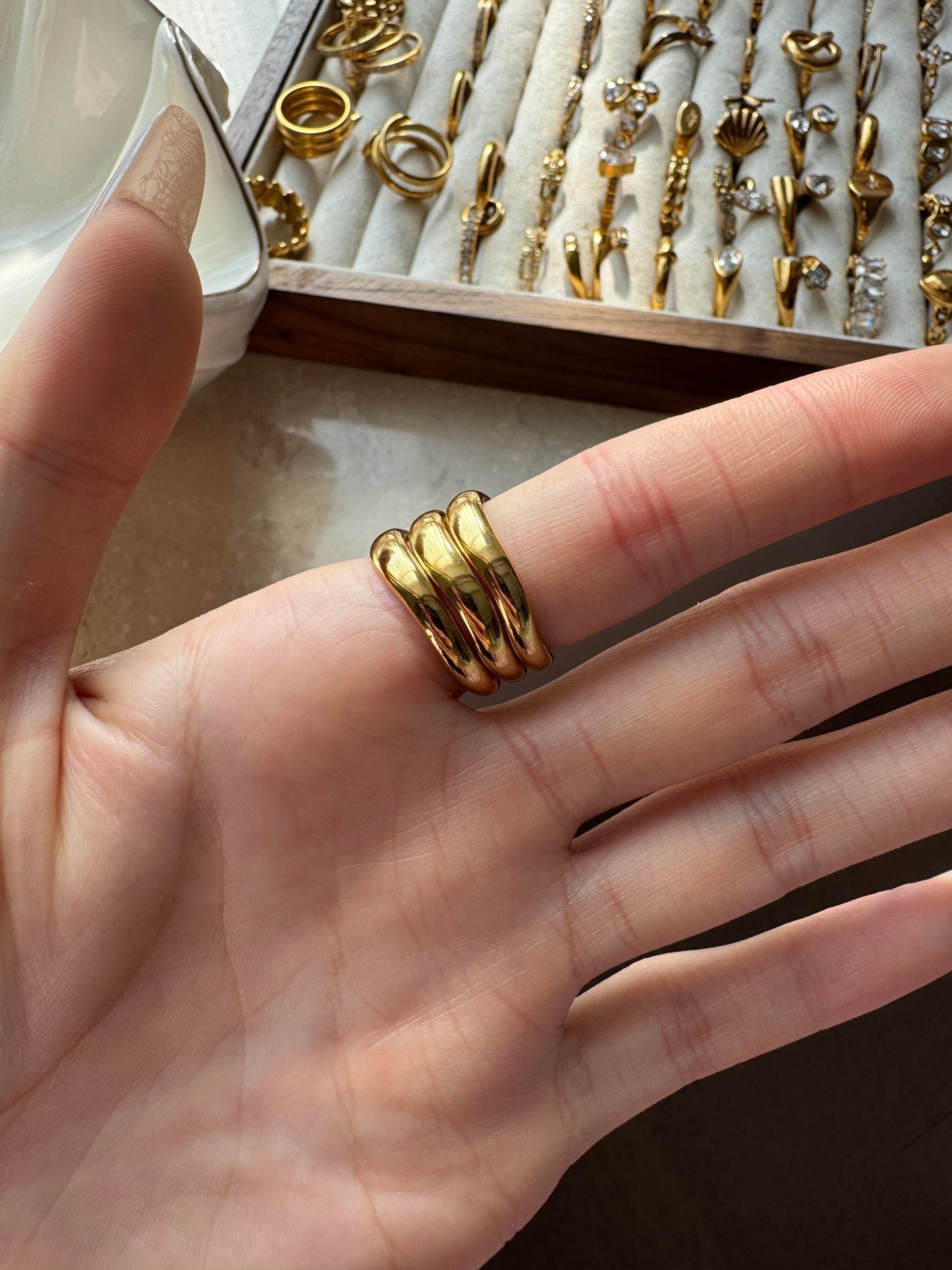 Shards of Golden Sunset | 18K Gold
