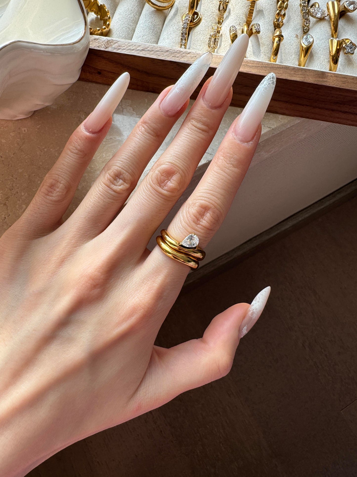 Shards of Golden Sunset | 18K Gold