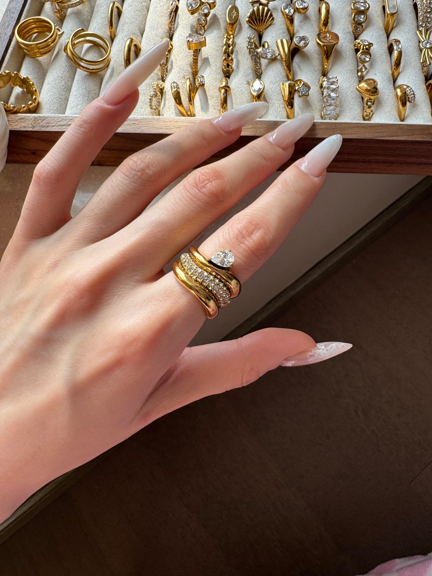 Shards of Golden Sunset | 18K Gold
