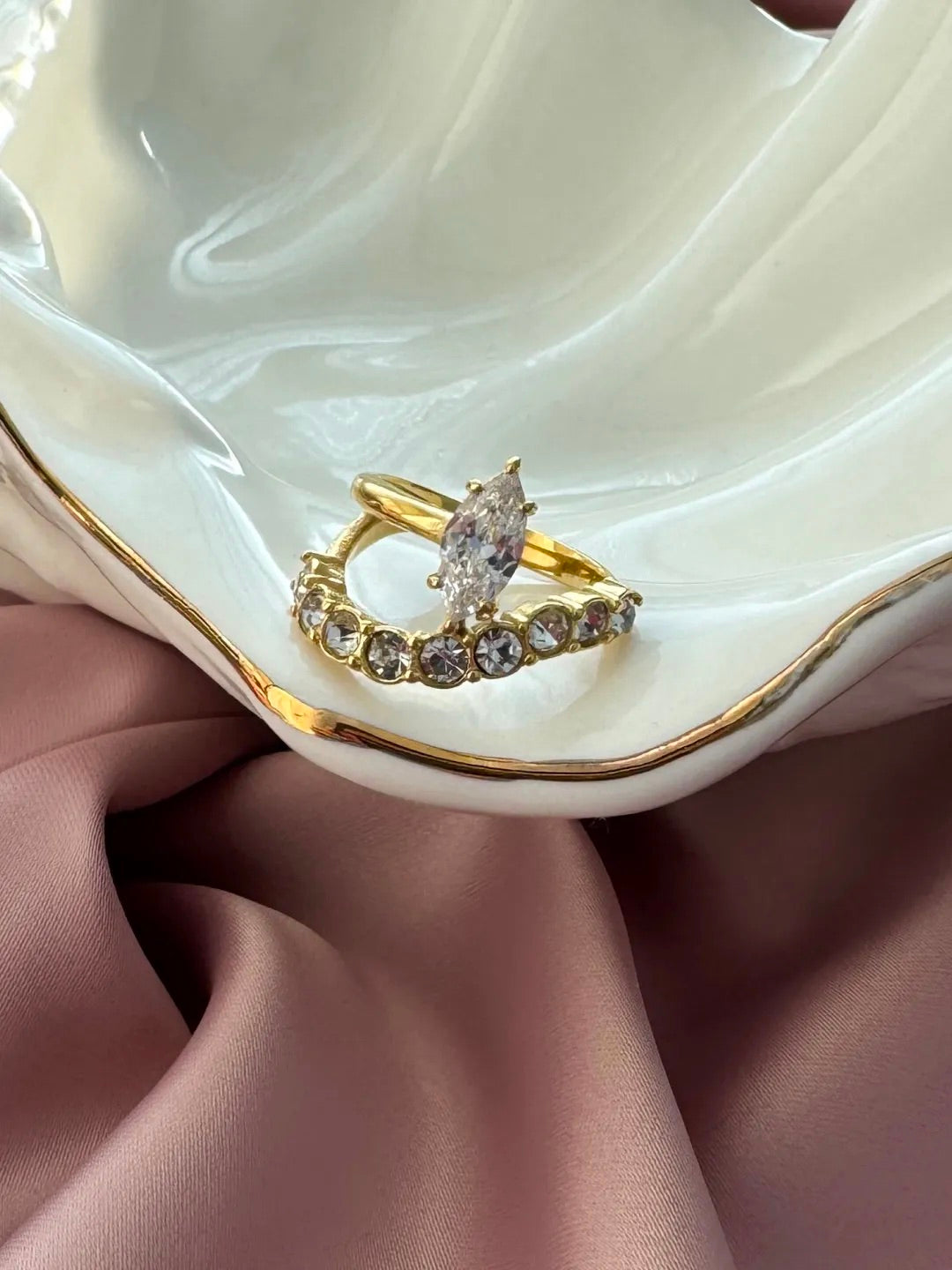Starlight Duo Ring ｜18k Gold