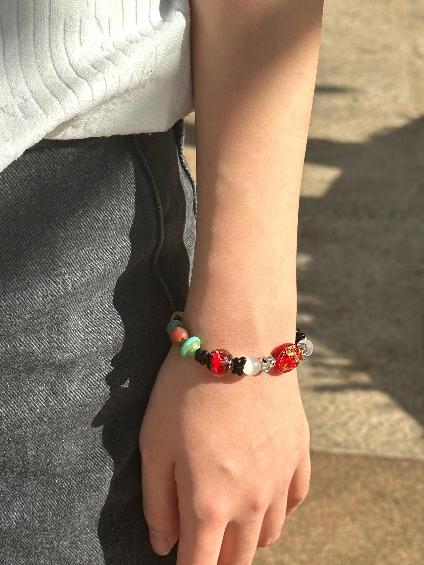 404CLVB Handmade Bracelet-“Blinding Lights”🐦‍🔥