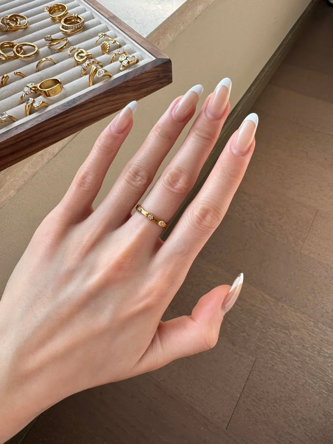 Golden Ripple Ring｜18k Gold