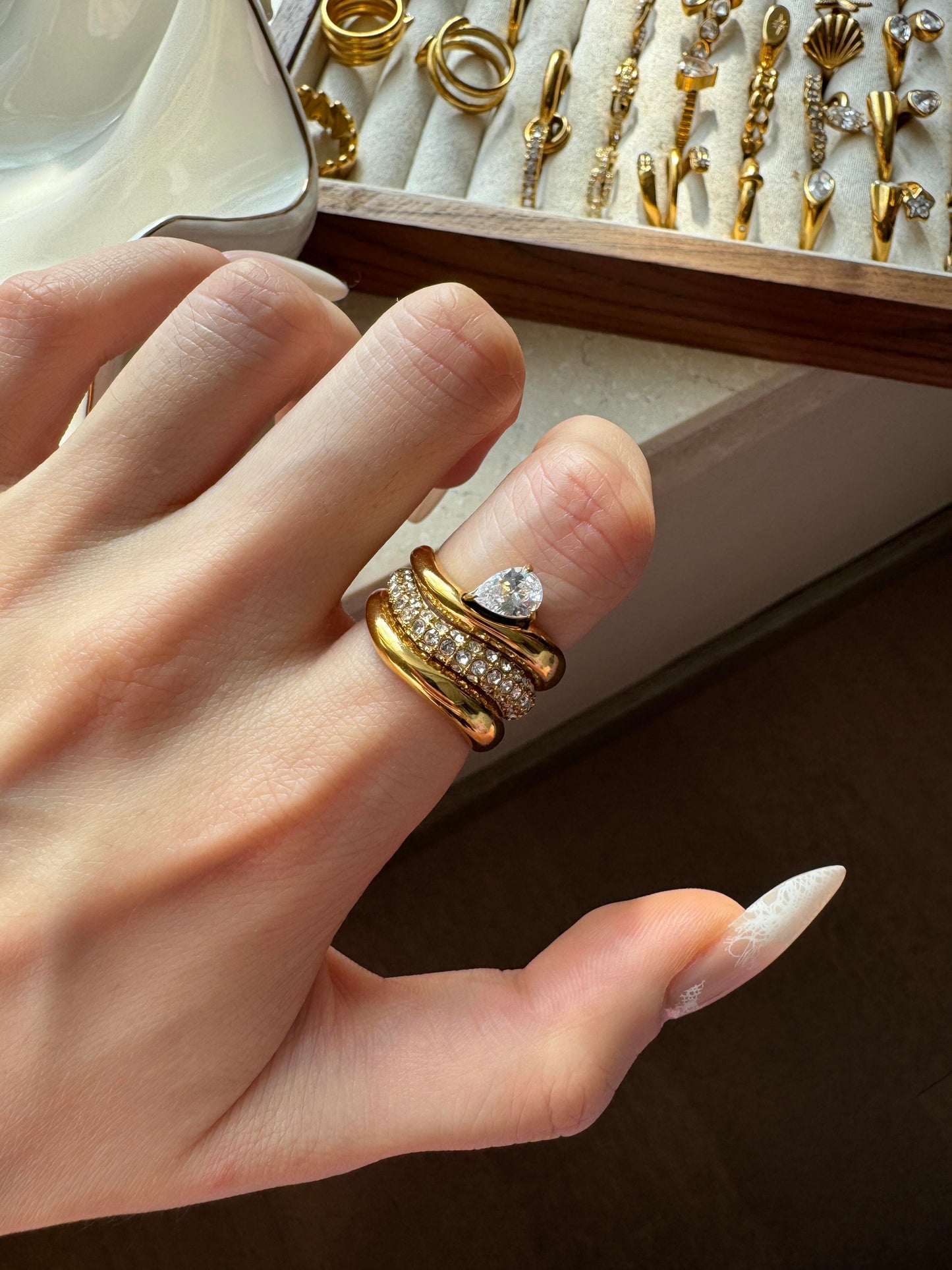 Shards of Golden Sunset | 18K Gold