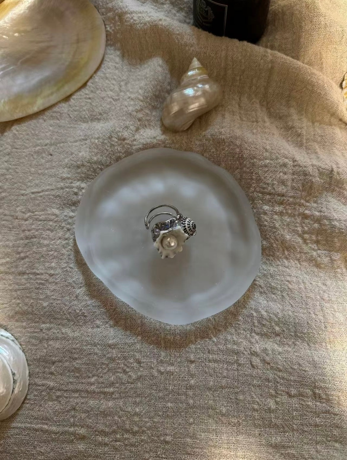 Handmade Conch Ring（Adjustable size）