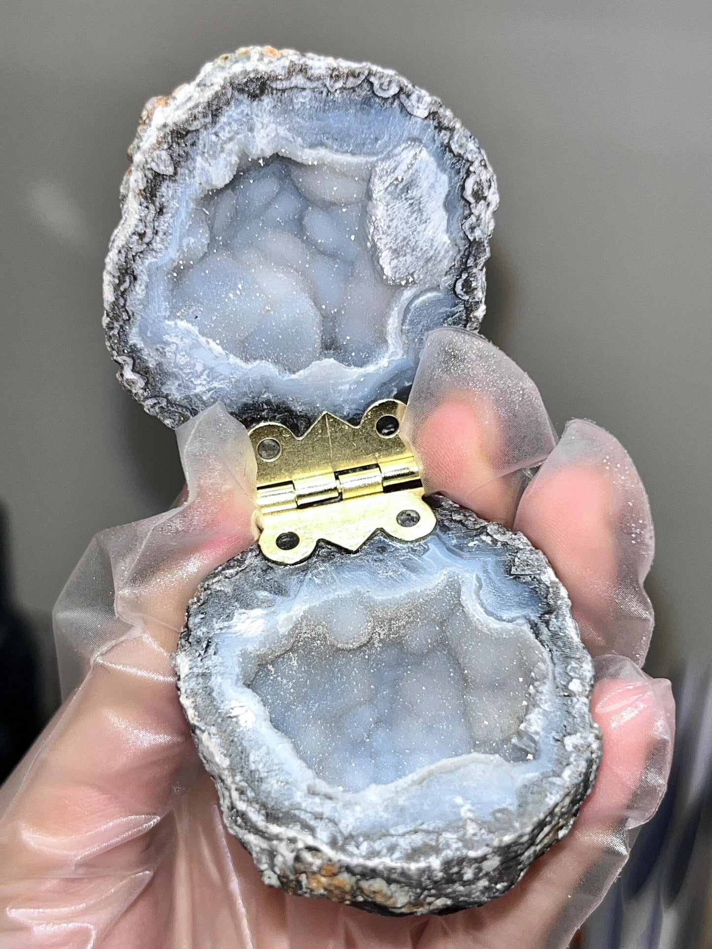 Mexican Crystal Geode Ring Box 💍
