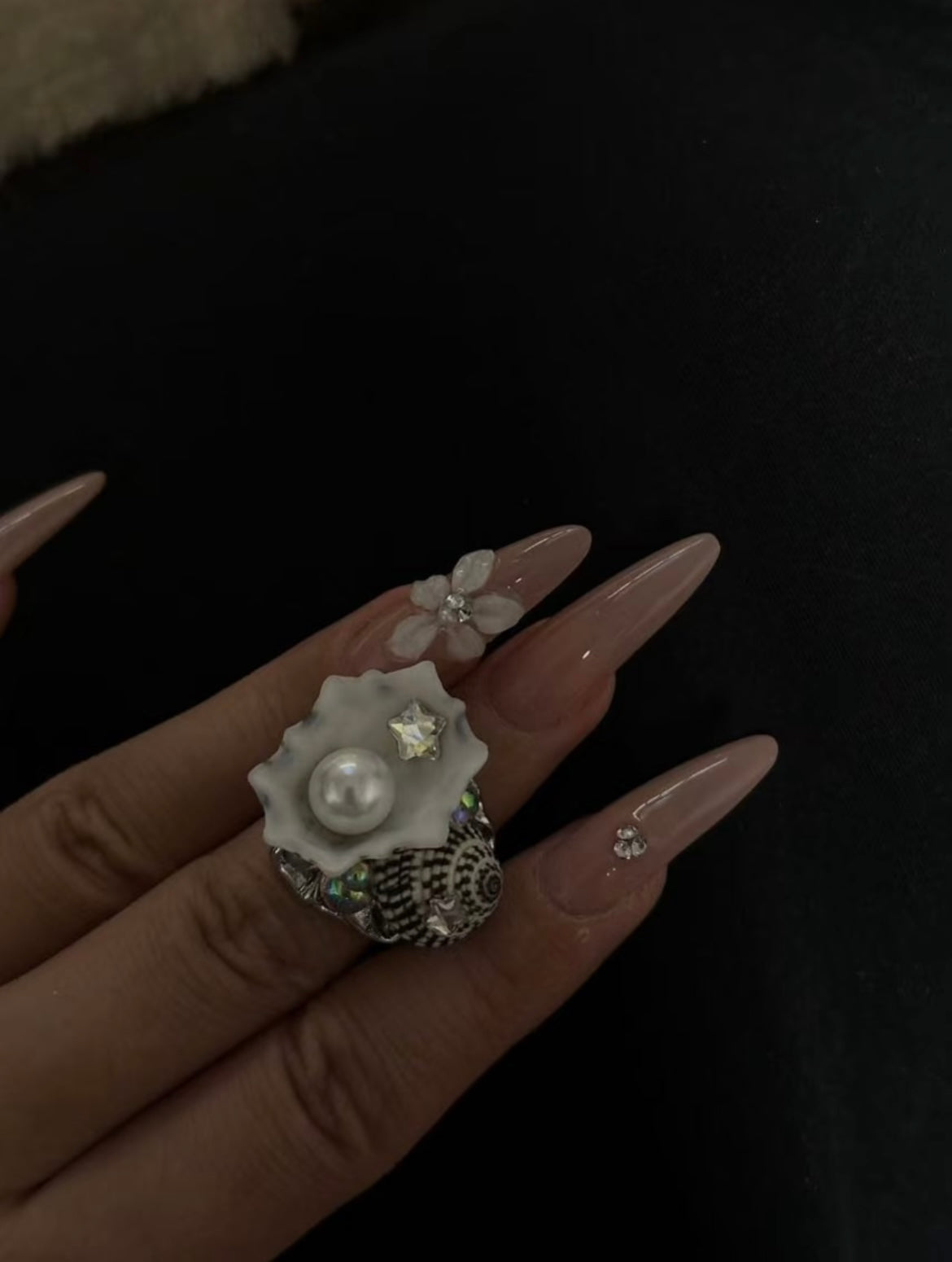 Handmade Conch Ring（Adjustable size）