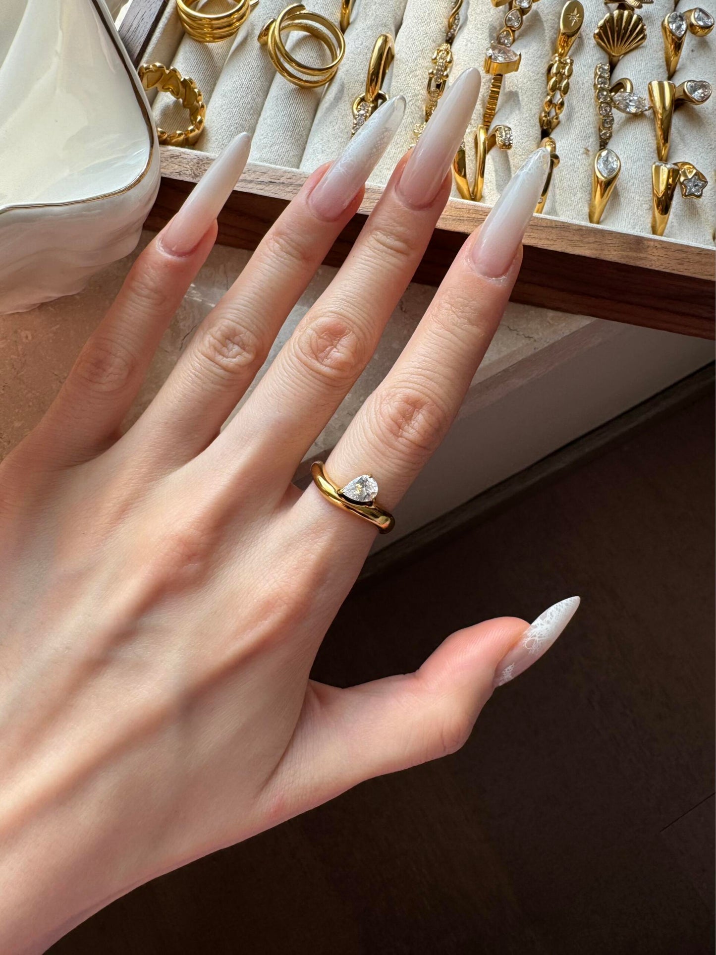 Shards of Golden Sunset | 18K Gold