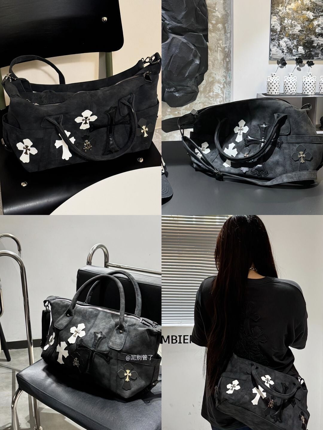 404CLVB Original Design Black Cross Bag✝️🐦‍⬛
