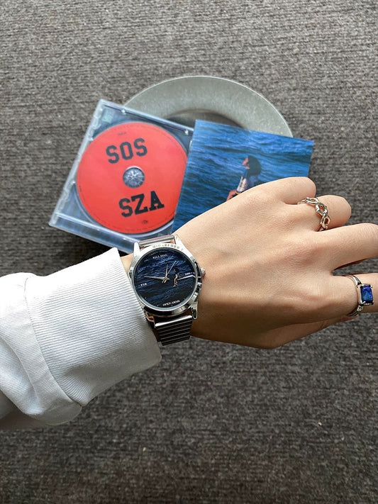 404CLVB Original FRANK OCEAN/SZA Album Vintage Watch🔵🟠