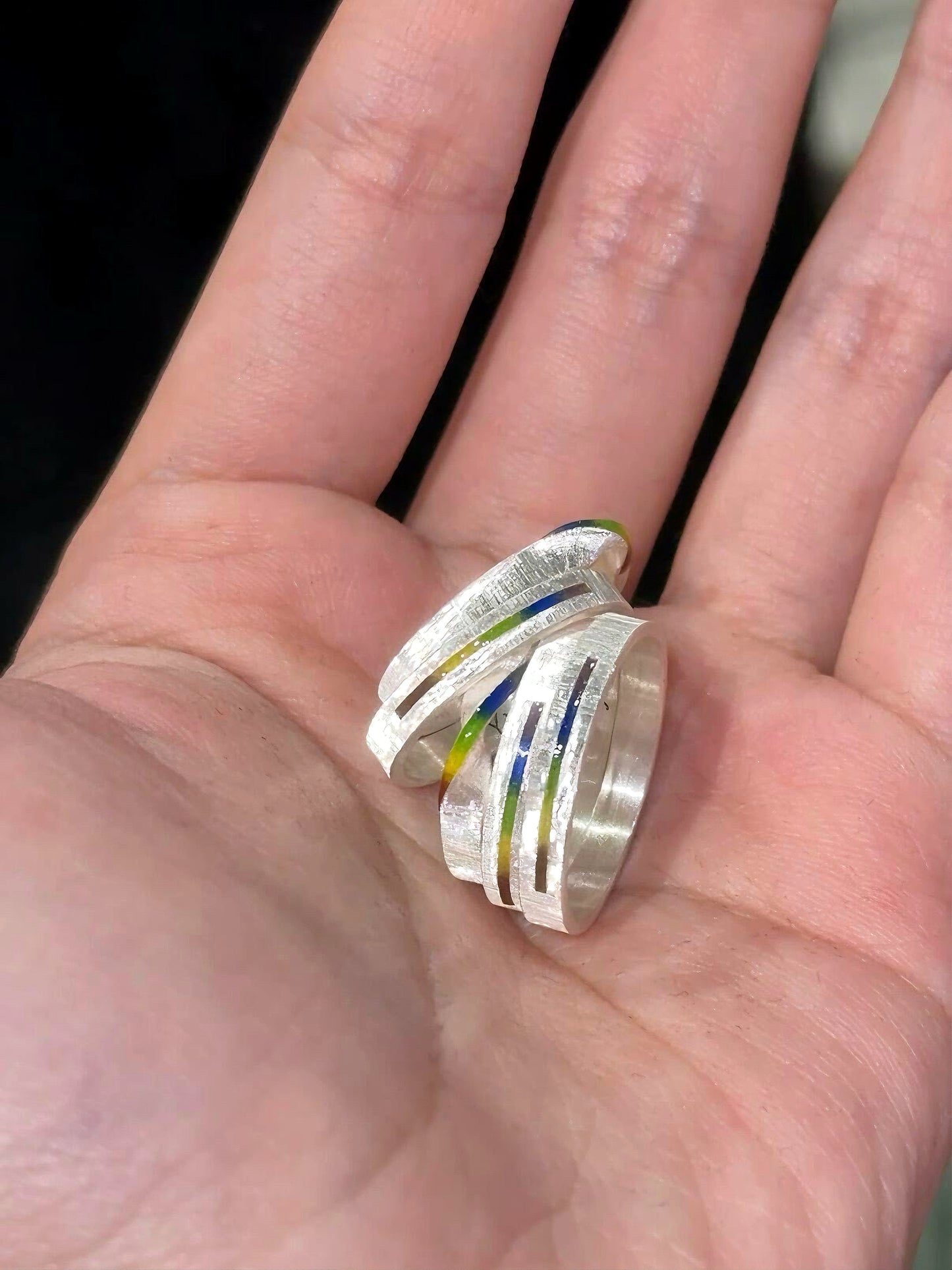 Enamel Technique - Rainbow Ring